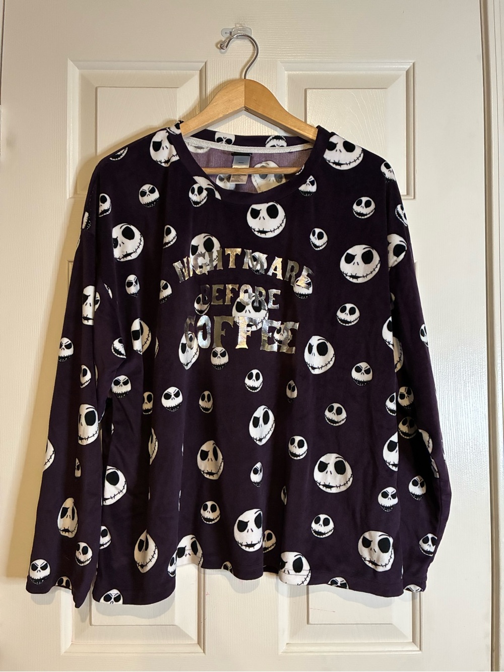 The Disney Nightmare Before Christmas Jack Skellington Pajama Top
